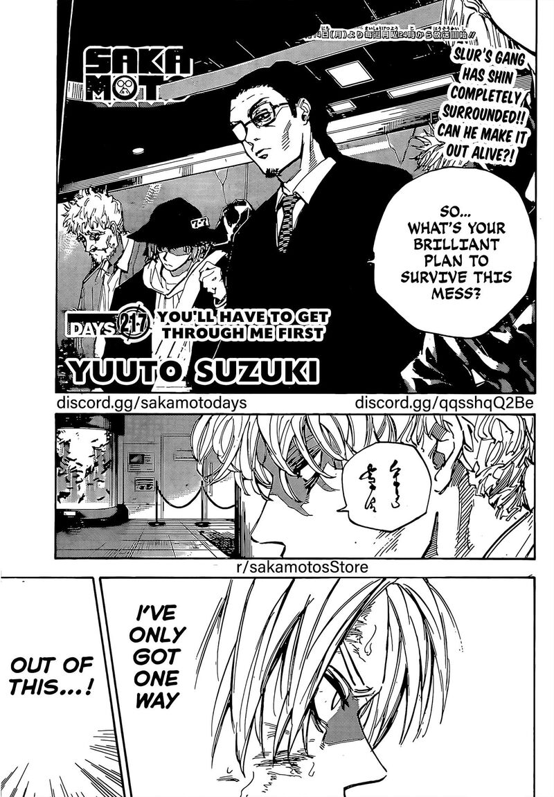 Sakamoto Days Chapter 217